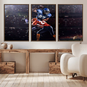 American Football Wall Art Canvas Print, Stadium Sport Wall