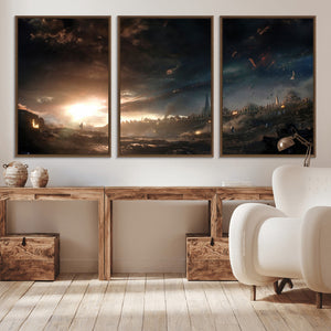 Avengers Planet Wall Art Canvas Print
