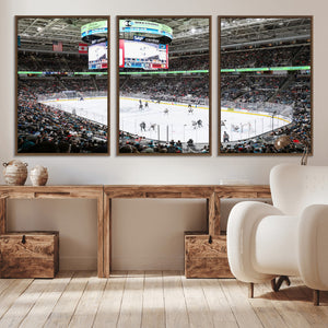 Sharks Arena Blackhawks Sharks Ice Hockey Stadium Wall Art