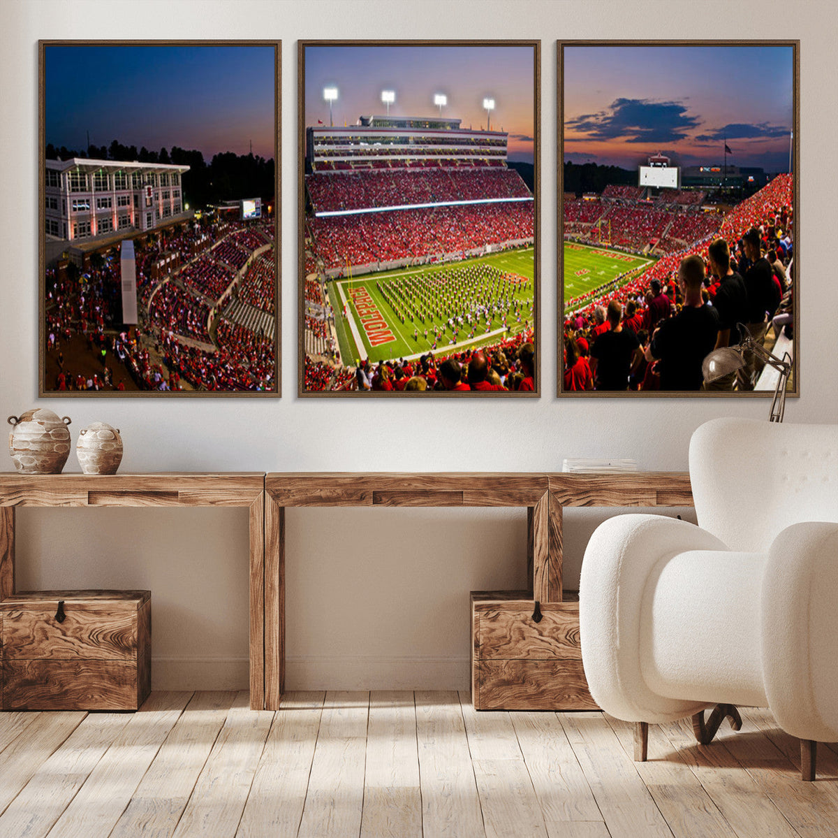 NC State Wolfpack Football Team Print - Raleigh