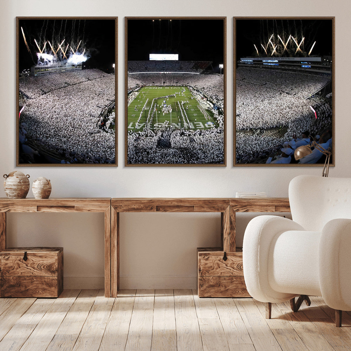 Penn State Beaver Stadium Canvas Wall Art - Nittany Lions