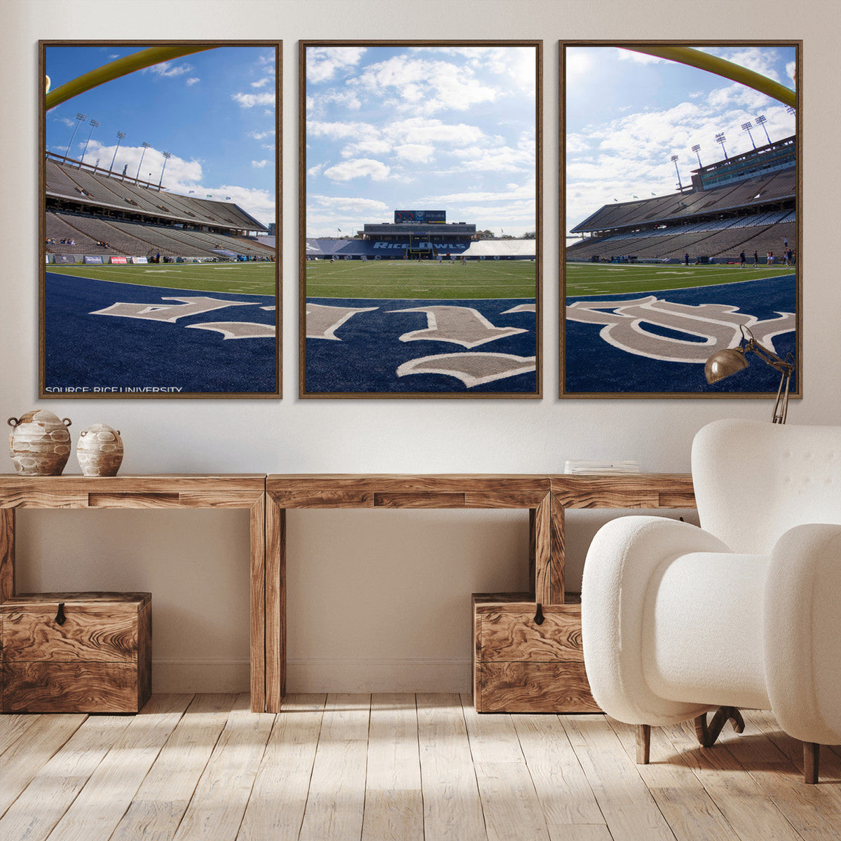 Rice University Owls Football Team Print - Houston Rice