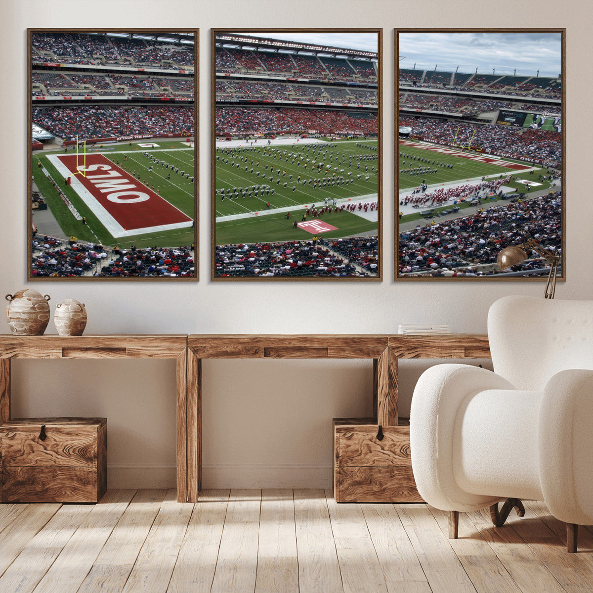 The Temple University Owls Athletics Team Print -