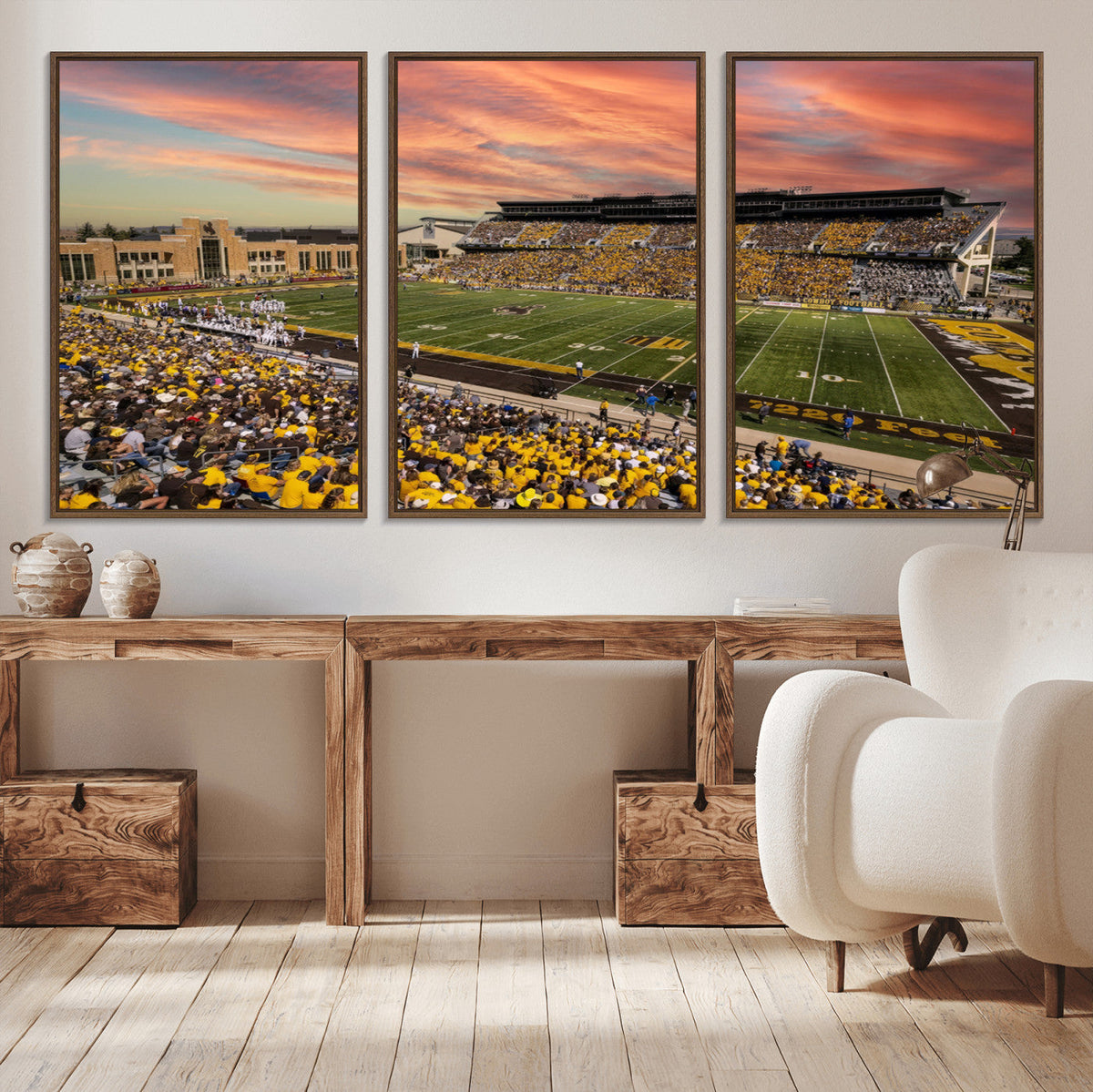 University of Wyoming Cowboys Football Team Print - Laramie