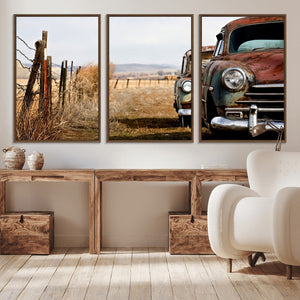 Classic Cars Vintage Wall Art Canvas Print
