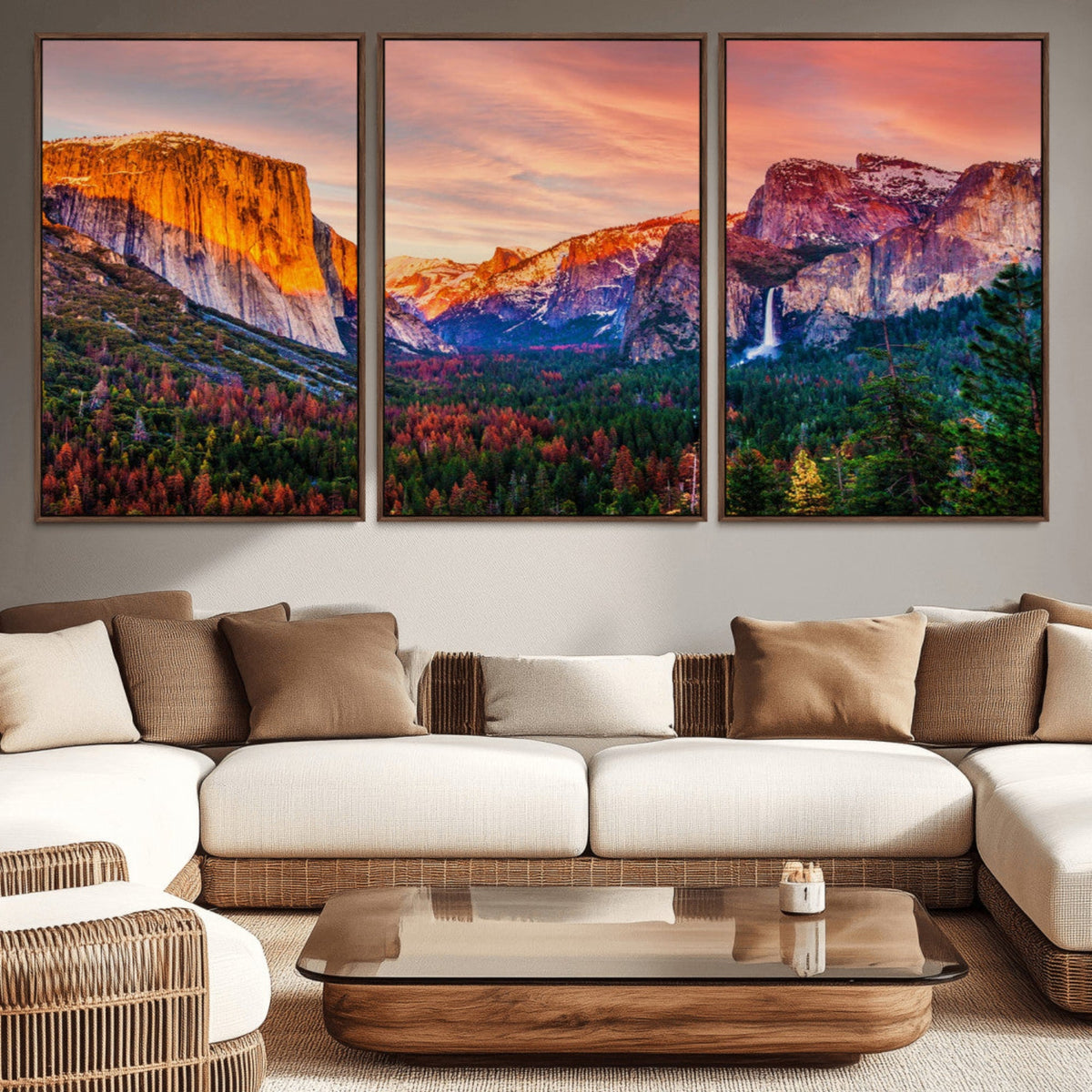 Yosemite Nal Park Wall Art Landscape Canvas Print El Capitan