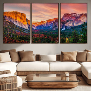 Yosemite Nal Park Wall Art Landscape Canvas Print El Capitan