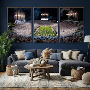 Penn State Football Wall Art Canvas Print – Framed Stadium