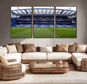 Chelsea FC Soccer Team Print - Stamford Bridge Stadium Wall