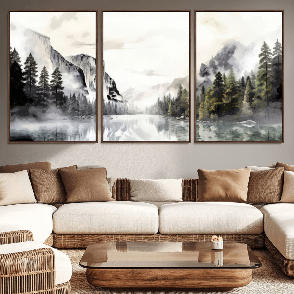 Yosemite Valley Wall Art Canvas Print – Framed and Ready to