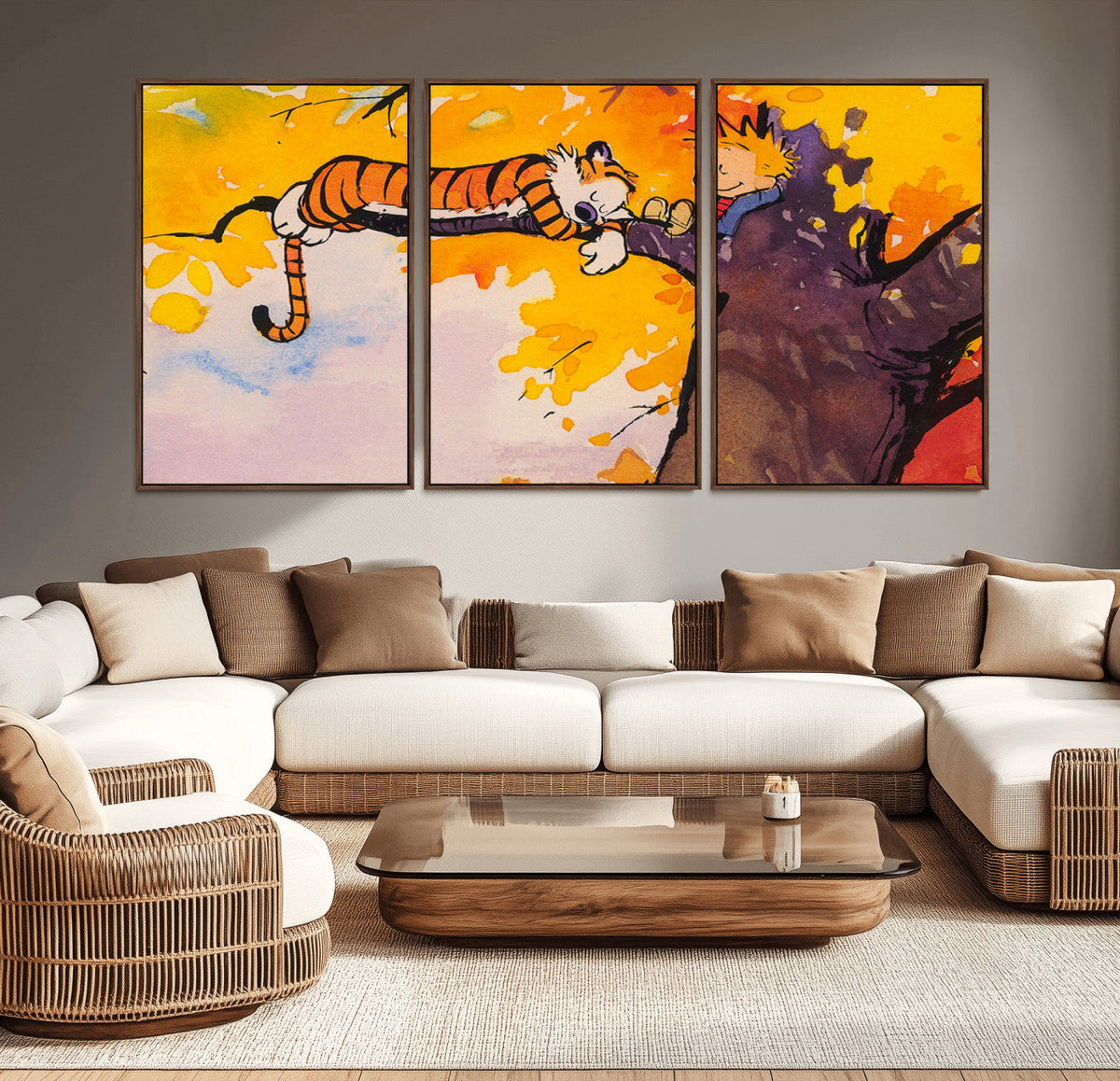 High-Quality Giclee Canvas Print – Framed Calvin Wall Art