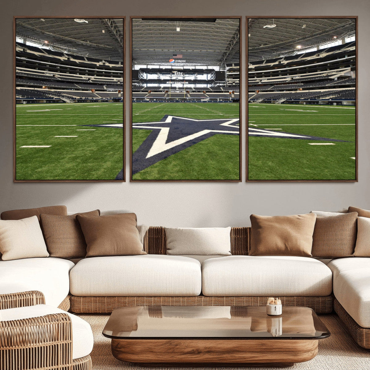 Dallas Cowboys Football Team Print - Arlington AT&T Stadium