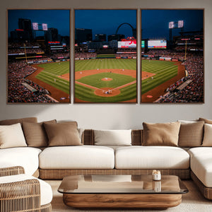 St. Louis Cardinals Baseball Team Print - Busch Stadium Wall