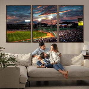 Fenway Park Wall Art Canvas Print | Large Baseball Stadium