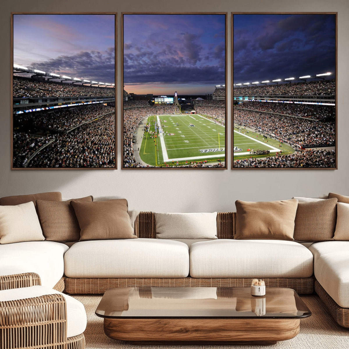 New England Patriots Football Team Print - Foxborough