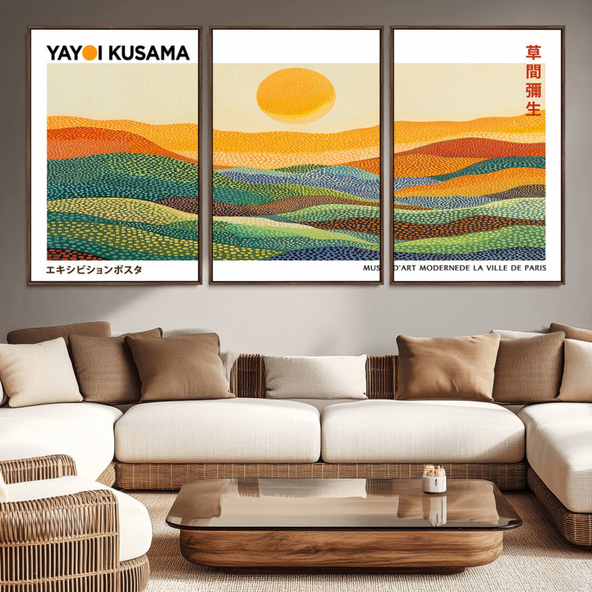 Framed Yayoi Kusama 1986 Wall Art Print – Japanese Wall Art