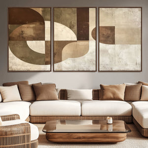 Wabi Sabi Geometric Wall Art | Abstract Modern Minimalist