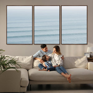 Ocean Waves Wall Art Canvas Print – Framed Solo Surfer Wave