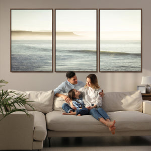 Coastal Cliffs Wall Art Canvas Print – Misty Ocean Seascape
