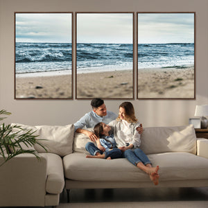 Ocean Wall Art Canvas Print – Moody Coastal Seascape Scene