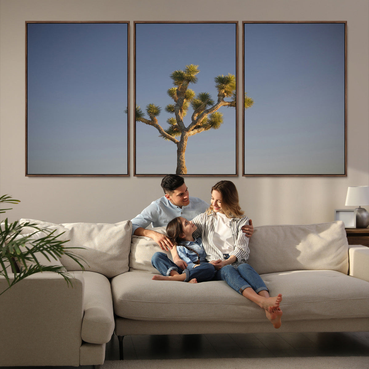 Joshua Tree Wall Art Canvas Print – Framed Southwestern