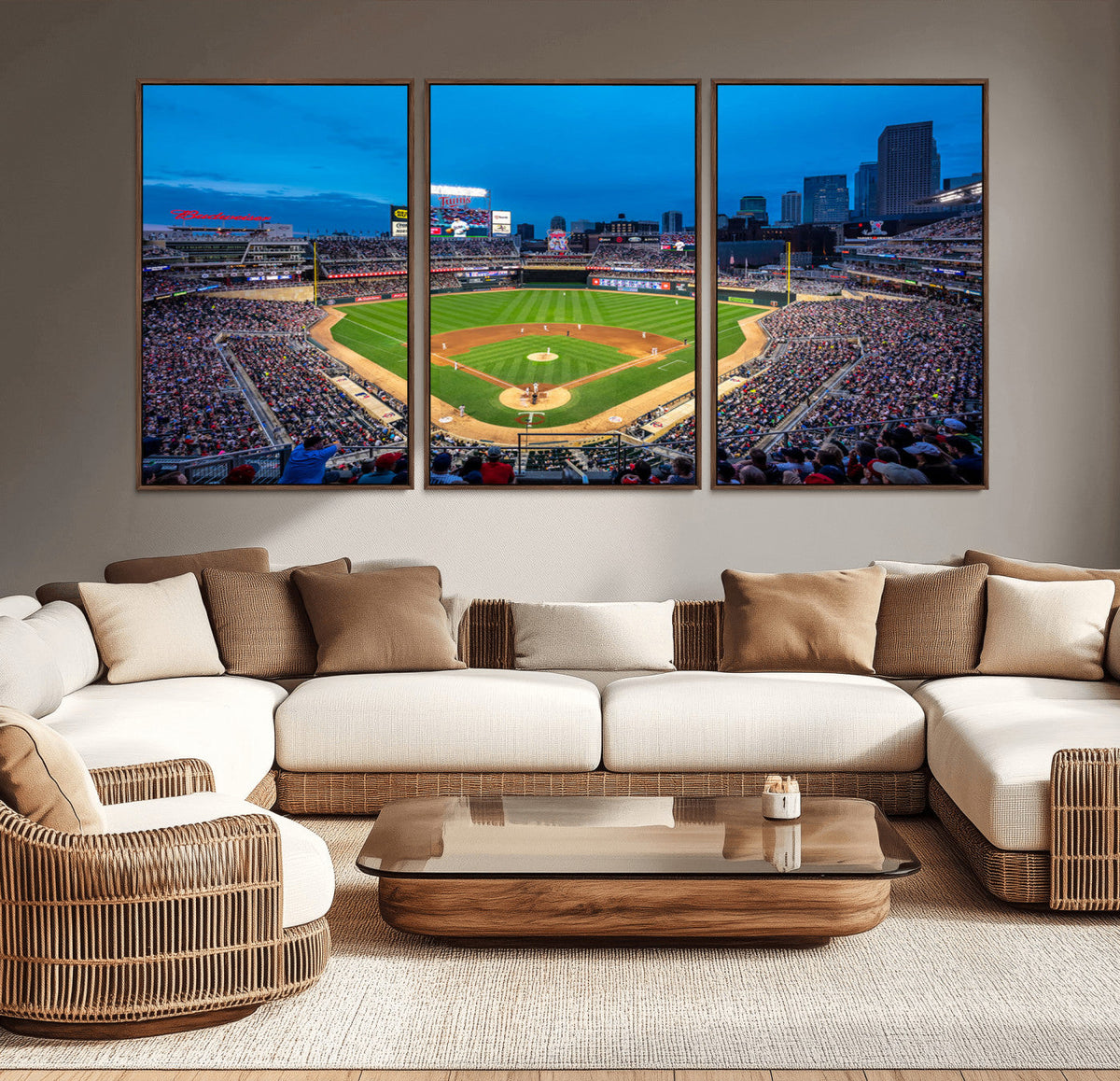 Target Field Stadium Wall Art Canvas Print – Minnesota Twins