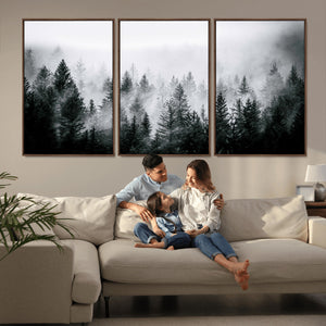 Elk Wall Art Canvas Print – Framed Mountain Wildlife Art