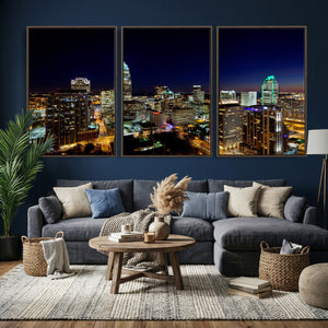 Atlanta Skyline Wall Art Canvas Print – Modern Cityscape