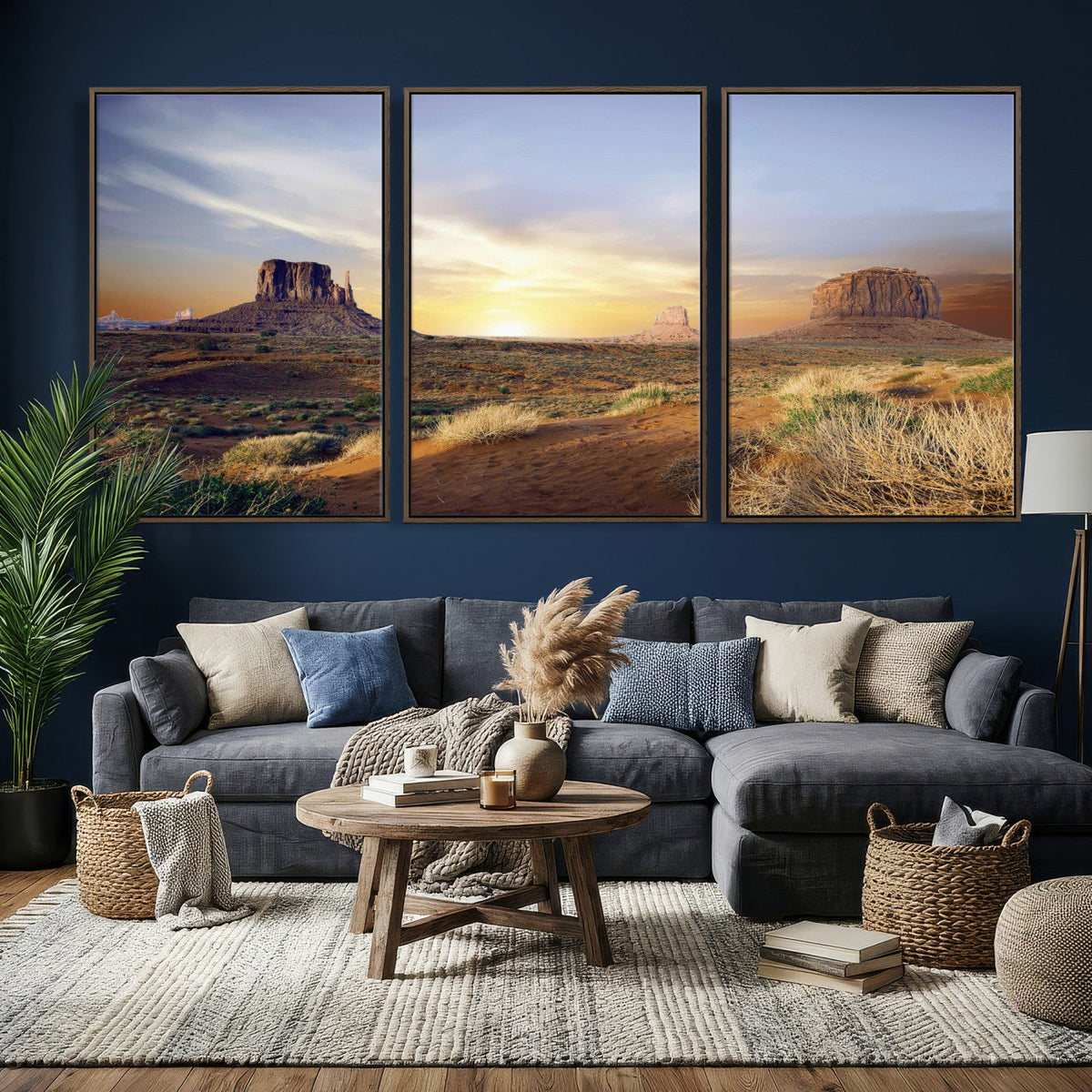 Monument Valley Desert Wall Art Canvas Print, Southwest