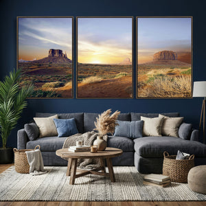 Monument Valley Desert Wall Art Canvas Print, Southwest
