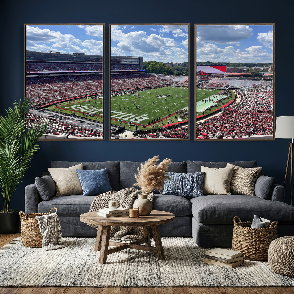 Georgia Bulldogs Stadium Wall Art Canvas Print, Sanford
