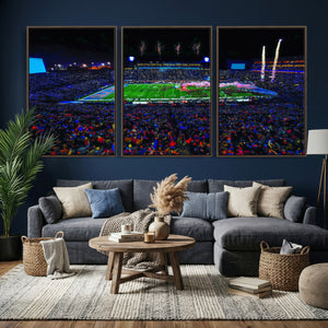 Ole Miss Rebels Vaught Hemingway Stadium Wall Art Canvas