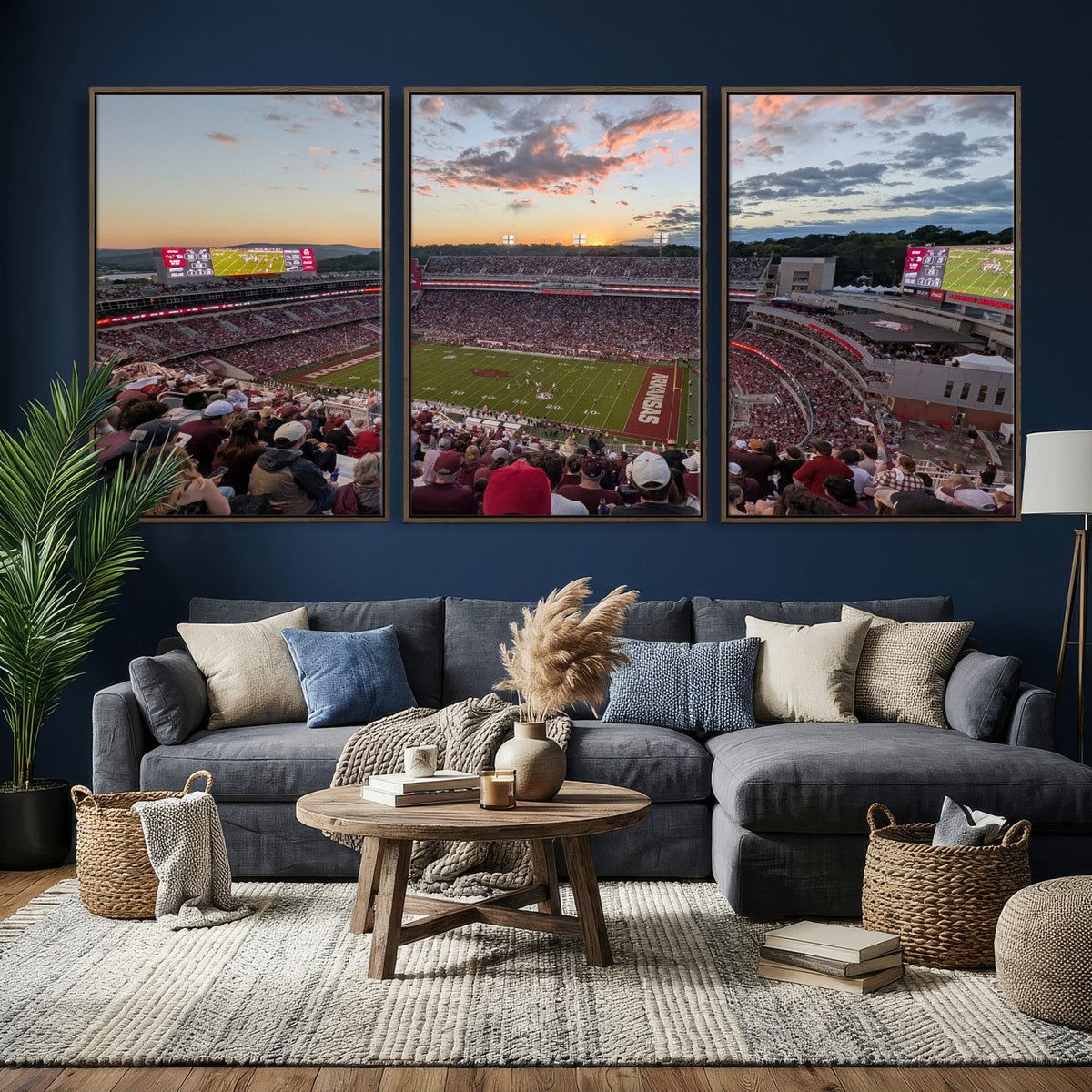 Donald W. Reynolds Razorback Stadium Wall Art Canvas Print –