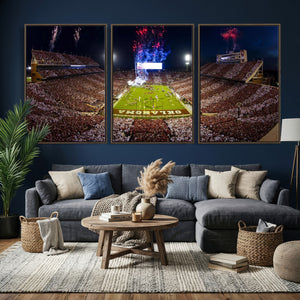 Oklahoma Memorial Stadium Wall Art Canvas Print – Oklahoma