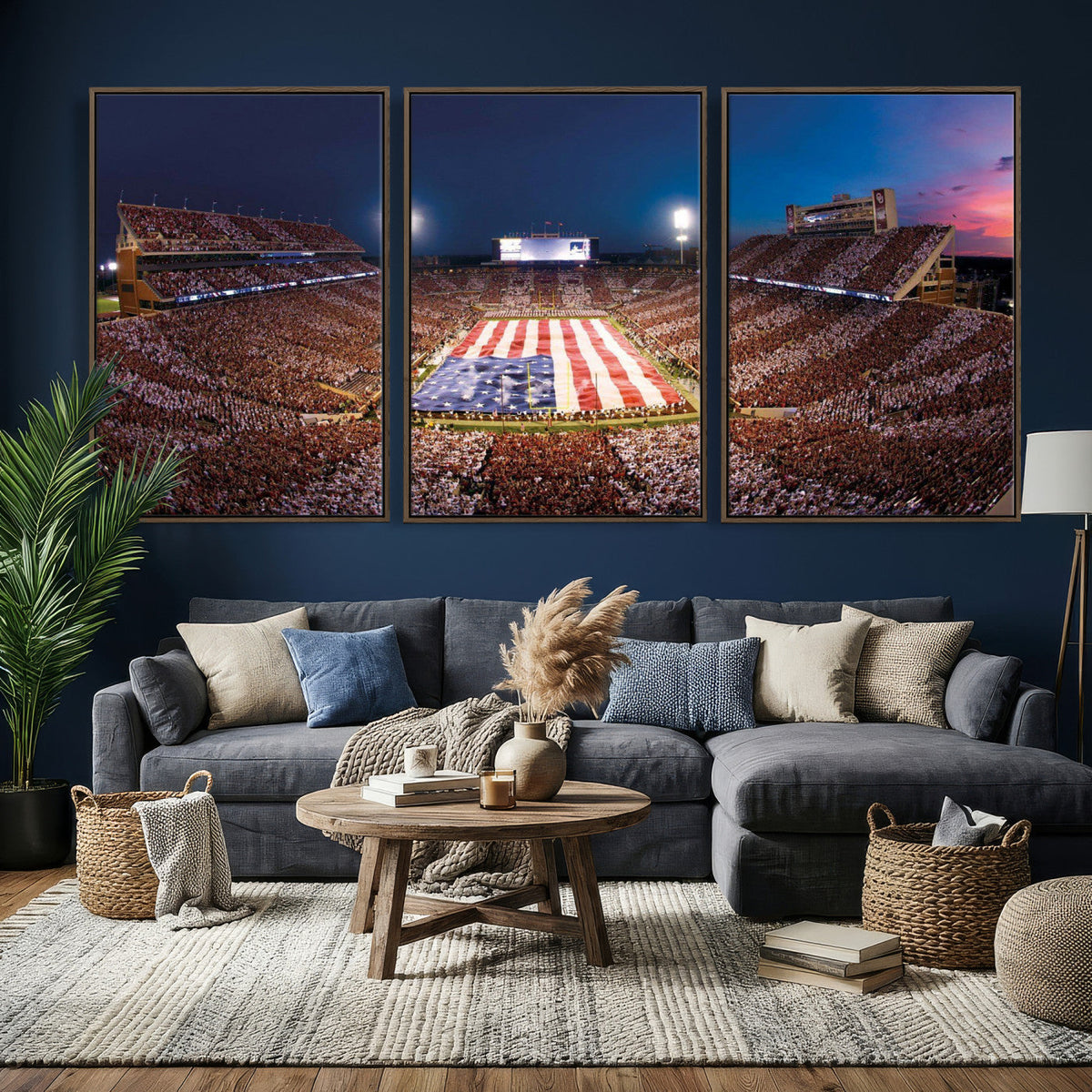 Oklahoma Memorial Stadium Wall Art Canvas Print – Oklahoma