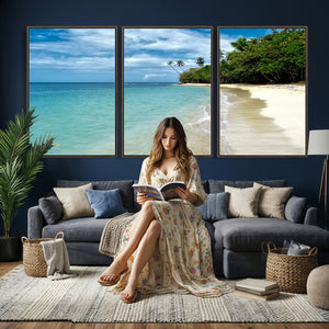 Puerto Rico Beach Paradise Wall Art – Tropical Coastal Print