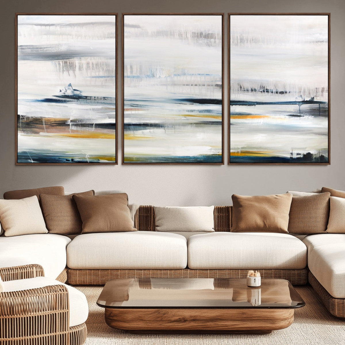 Soft Color Abstract Canvas Print