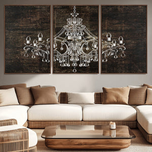 Rustic Chandelier Canvas Print