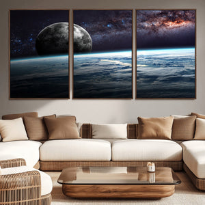 Space and Planet Canvas Print