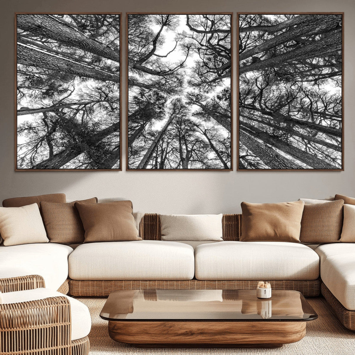 Trees Contemporary Art Canvas Print