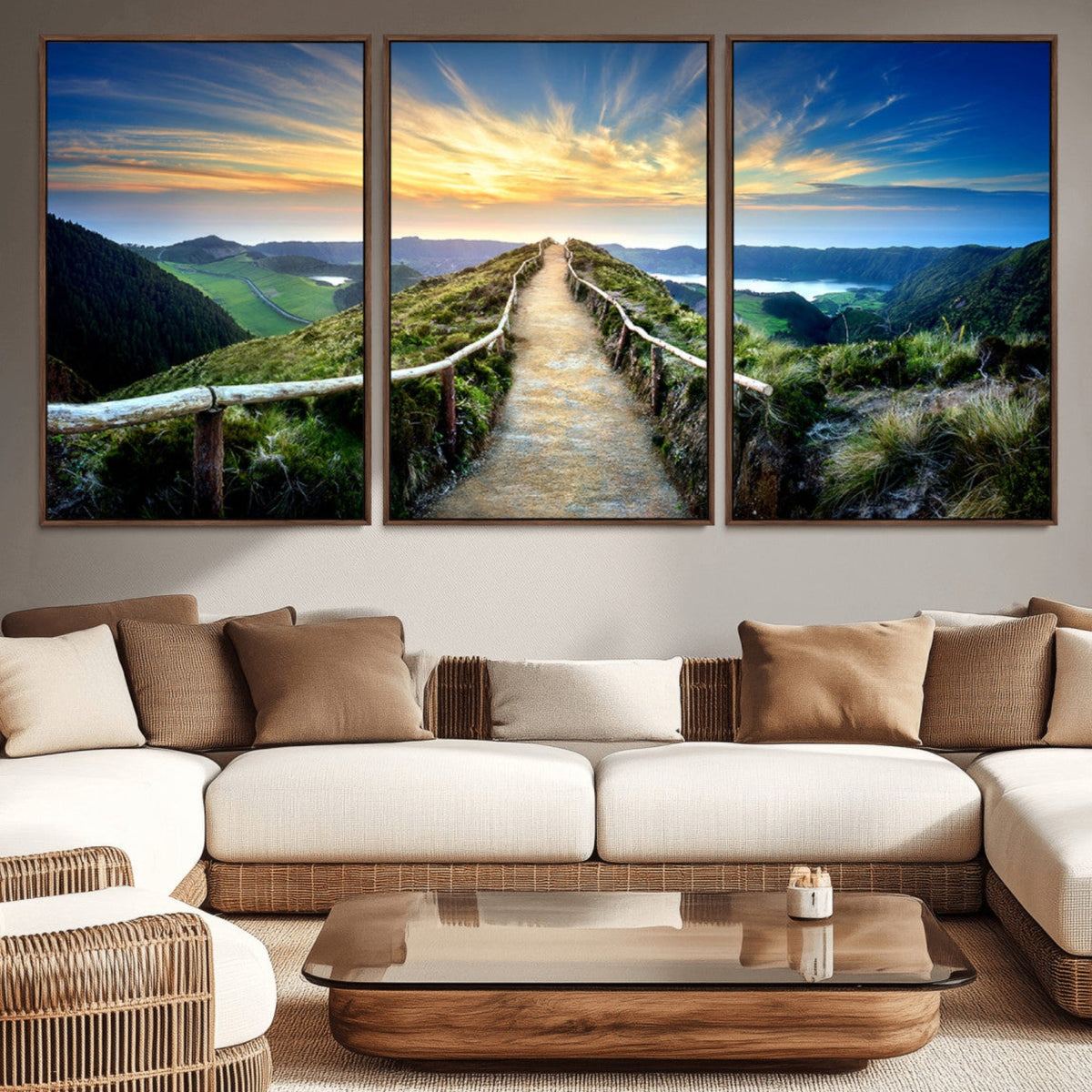 Mountain Landscape Wall Art Canvas Print