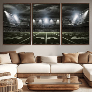 American Football Stadium Wall Art Canvas Print, Stadium