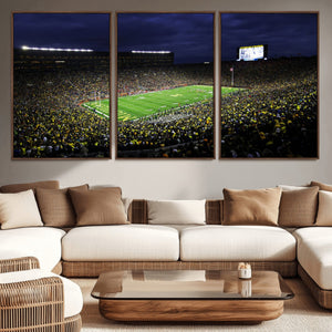 Michigan Wolverines Football Canvas Wall Decor, Football