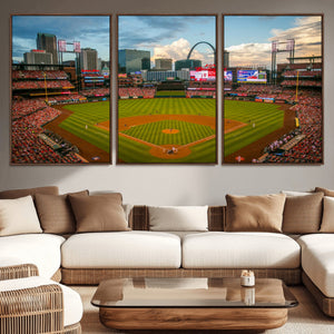 St. Louis Cardinals Baseball Team Print - Busch Stadium Wall