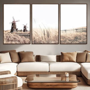 Farm Prints Set, Farmhouse Wall Art Canvas, Country House