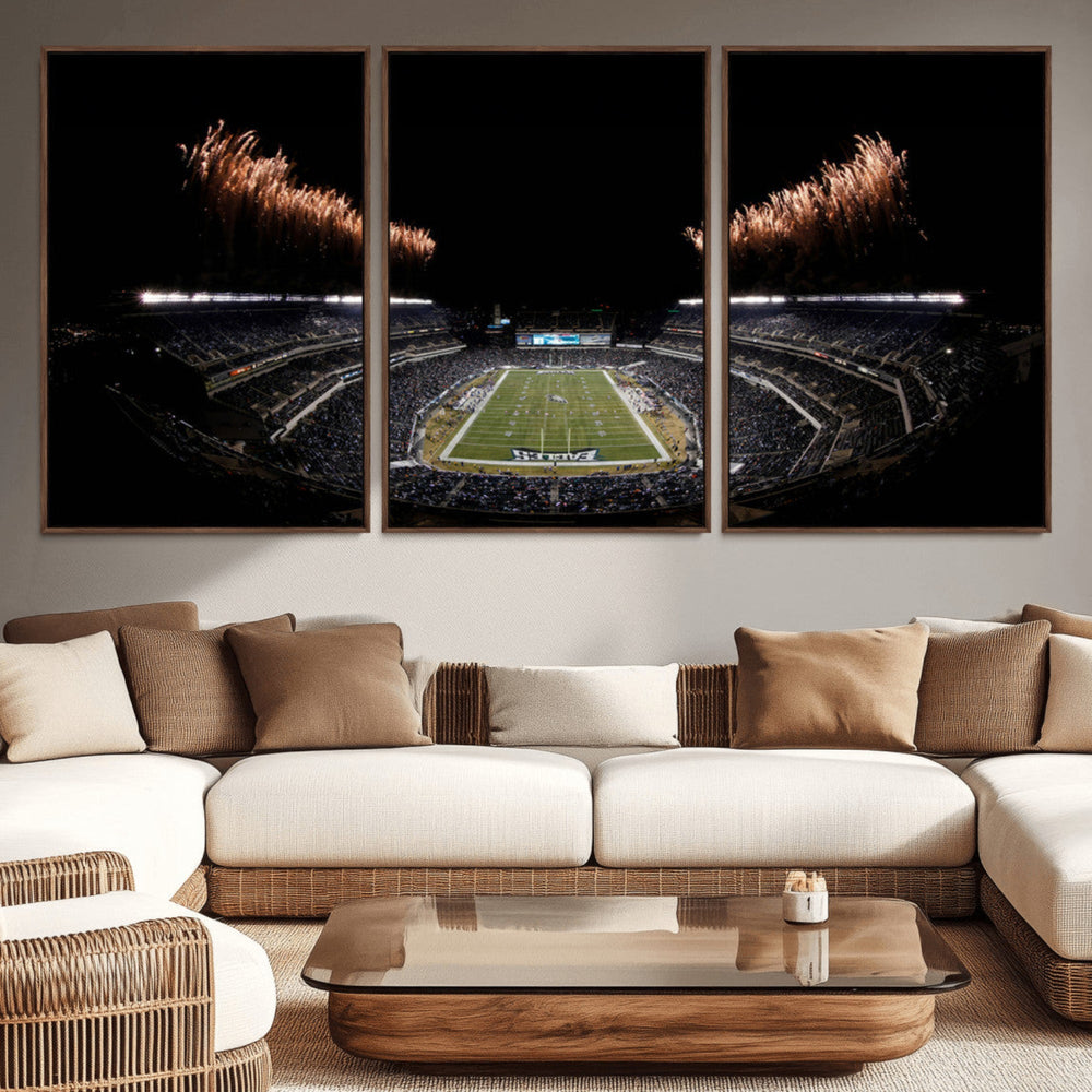 Eagles Field Stadium Wall Art | Philadelphia Eagles Football