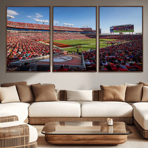 Florida Tampa Raymond James Stadium Wall Art Canvas Print -