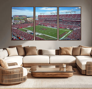 Florida Tampa Raymond James Stadium Wall Art Canvas Print -