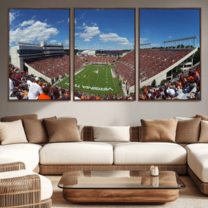 Virginia Tech Hokies Football Team Print - Blacksburg Lane
