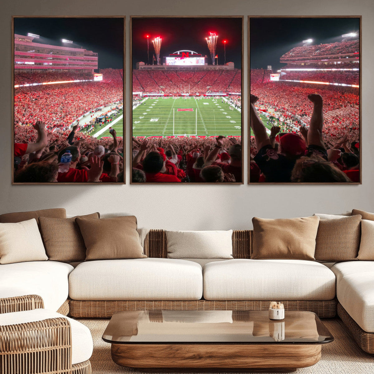 University of Nebraska Cornhuskers Football Team Print -